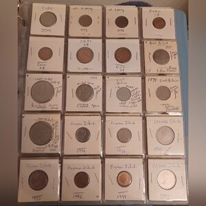 Coin Collection with Various International Coins